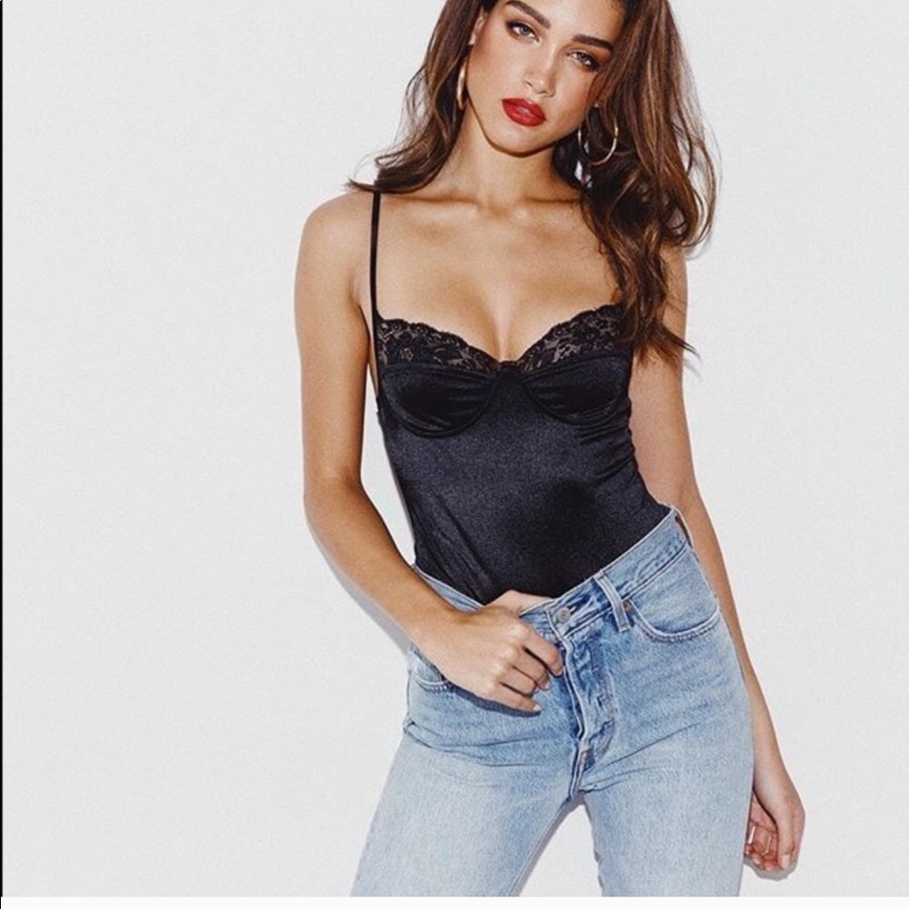 Motel rocks black letta bodice